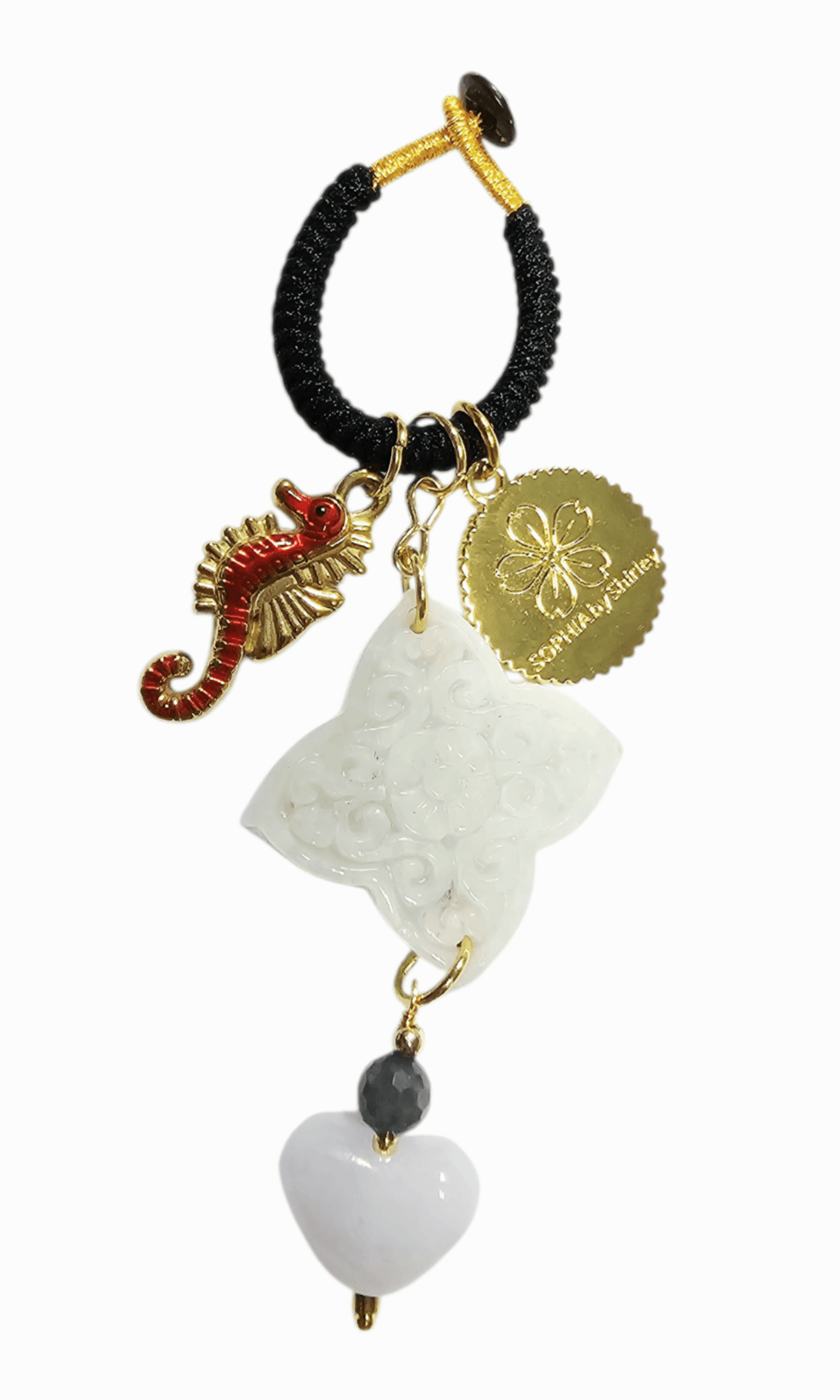 Ocean Red Seahorse Jade